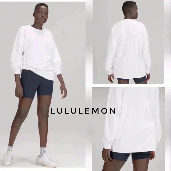 lululemon athletica Tops - BNWT lululemon Perfectly Oversized Crew size 8 in White